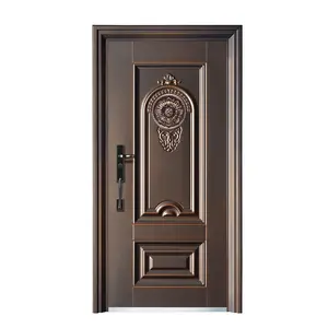 Factory new product security steel doors custom logo exterior safety steel door