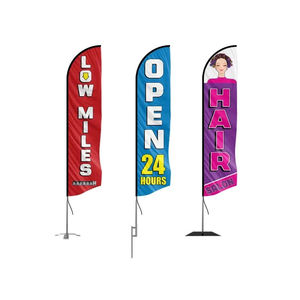 ธงชายหาดขนนกโพลีเอสเตอร์สำหรับงานโฆษณาธงขนนก - Product Image 1