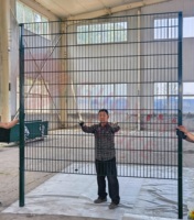 Clôture en grillage double 686 durable pour extérieur, revêtement poudré, grillage à double fil horizontal