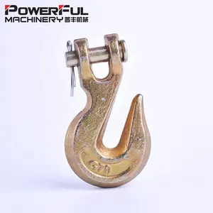 G70 Drop Forged 1/4" 3/8" Clevis Grab Hook With Wings And Clevis Shorten