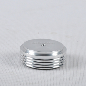 Pieds d'amplificateur en aluminium CNC 44x17mm, isolation anti-vibration HiFi <span class=keywords><strong>pour</strong></span> amplificateur à tubes, haut-parleur, lecteur CD avec anneau en silicone - Product Image 5