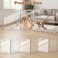 Enclos pour animaux de compagnie en acrylique entièrement transparent, panneaux de clôture, enclos pour bébés, panneaux de protection avec service de découpe