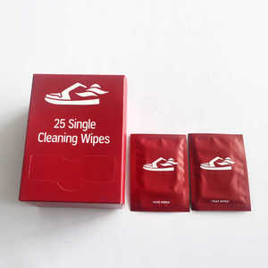 Adult Custom Disposable Athletic Shoes and Sneakers Cleaning Wet <strong>Wipes</strong> for All <strong>Types</strong> of Shoes - Product Image 2