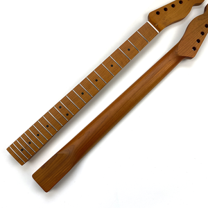 Toptan 9.5 İnç Yarıçaplı Saten Kaplama 22 Perdeli Kavrulmuş Akçaağaç TL Elektro Gitar Sapı, Gitar Parçaları için Akçaağaç Klavyeli - Product Image 6