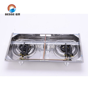 Cuisinière à gaz portable ZGBES à deux brûleurs en acier inoxydable avec commande par bouton et allumage piézoélectrique, idéale pour usage hôtelier, avec fonction de sécurité anti-extinction de flamme facile à utiliser. - Product Image 4