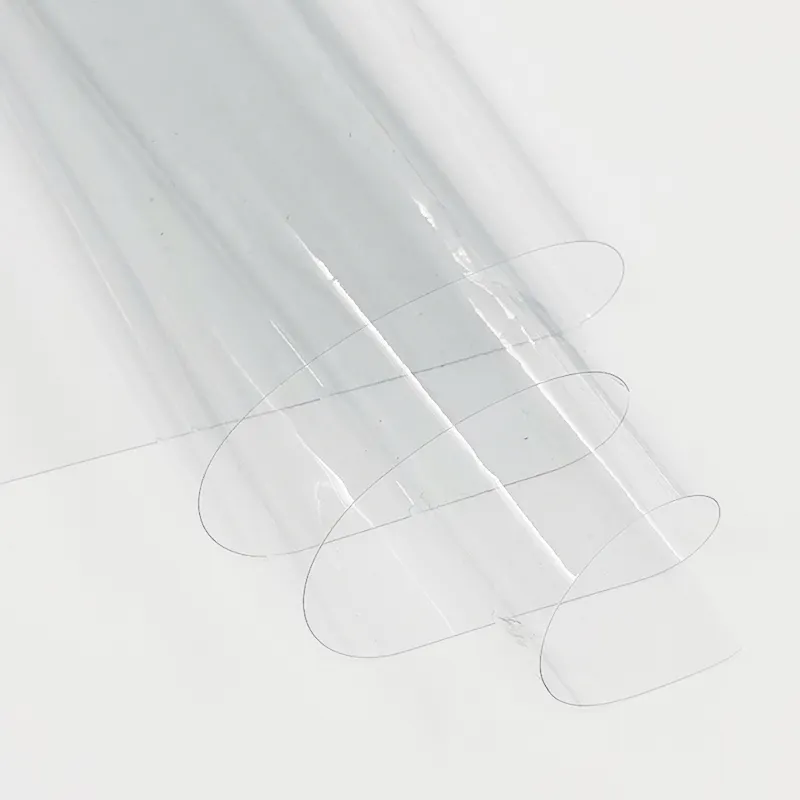 แผ่นม้วนกระดาษโพลีเมอร์โปร่งใส PVC 3 มม. ฟิล์มนุ่มบรรจุเพื่อปกป้องวัสดุซ้อนยึดพลาสติกใส HD แบบยืดหยุ่น