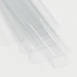 גליל גיליון נייר פולימר שקוף PVC 3 מ""מ סרט רך ארוז להגנה על חומר ערימה נצמד גמיש Hd פלסטיק שקוף
