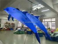 Dauphin géant gonflable suspendu pour décoration d'aquarium
