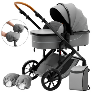 Passeggino di Lusso per Neonati, Carrozzina 0-6 Mesi, Carrello con Portabebè e Borsa per la Mamma - Product Image 5