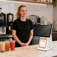 Caisse enregistreuse tactile tout-en-un Android 14 pouces avec imprimante 58 mm intégrée en option, pour restaurants, supermarchés, commerce de détail