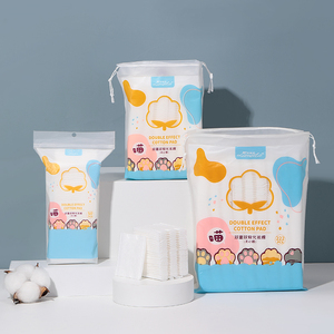 Tampons carrés <span class=keywords><strong>en</strong></span> coton bio jetables écologiques, non-tissés, sans peluches, pour le démaquillage du visage et les soins cosmétiques - Product Image 1