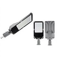 Lampe de rue LED extérieure étanche IP66 pour poteau élevé, alimentée par le réseau électrique, AC85V-265V, garantie 5 ans