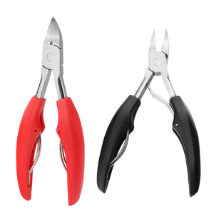 Vendita calda in acciaio inox pinza per unghie pedicure strumento di trattamento incarnito spesso <span class=keywords><strong>tagliaunghie</strong></span> in plastica manico cuticole - Product Image 1