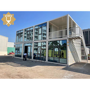 Maisons modulaires préfabriquées prêtes à l'emploi de 40 conteneurs de 20 pieds, 2 à 4 chambres, pour usage hôtelier, entrepôt ou villa - Product Image 3