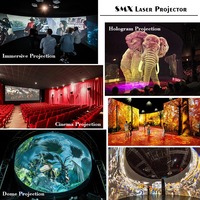 Proyector de Mapeo 3D para Exteriores, Sistema de Proyección Inmersiva de 360 Grados, Proyector Láser de 20000 Lúmenes