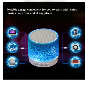 Boîte à musique stéréo A9 USB Mini haut-parleur <span class=keywords><strong>portable</strong></span> sans fil RGB téléphones mobiles à piles pour l'extérieur bon marché à la mode - Product Image 2
