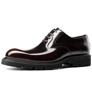 Chaussures en cuir pour hommes avec semelle en caoutchouc résistante à l'usure, chaussures Oxford en cuir véritable de qualité professionnelle, chaussures de mariage, pour un usage quotidien - Product Image 6