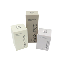 Impression personnalisée cosmétiques soins de la peau parfum mat doux au toucher papier texturé boîte d'emballage en carton pliable