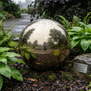 Esfera Metálica Ligera <span class=keywords><strong>de</strong></span> Pared Delgada, Espejo Pulido, Adorno Decorativo, Bola Hueca <span class=keywords><strong>de</strong></span> Acero Inoxidable 304 - Product Image 2