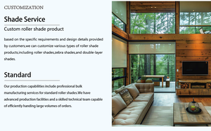 Stores électriques Offre Spéciale de nuances de rouleau de zèbre de double couche de contrôle pour la fenêtre - Product Image 4