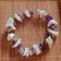 Vente en gros 3 ~ 8MM Naturel Coloré Irrégulier Pierre concassée Bracelet Cristal Agate Bracelet Élastique pour Hommes et Femmes Bijoux