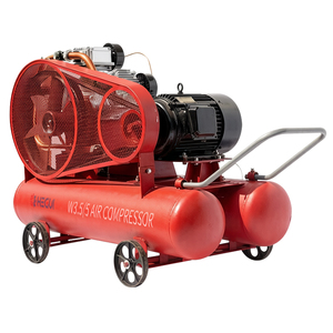 Compressore d'aria a pistone portatile industriale HEGUI W-3.5/5 W-3/5, alimentato a diesel, raffreddato ad aria, a bassa rumorosità, per uso minerario - Product Image 4