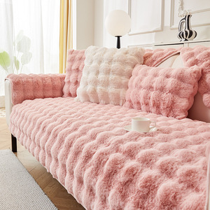Copridivano in Velluto Morbido Antiscivolo Invernale, Cuscino Decorativo alla Moda <span class=keywords><strong>per</strong></span> <span class=keywords><strong>Divano</strong></span> Componibile e Soggiorno - Product Image 3