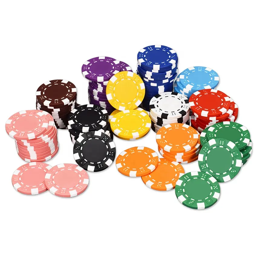 Puce de poker double couleur 7.5G, en argile