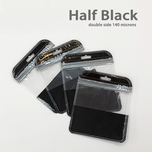 110*130mm con chiusura a zip con perla bianca, sacchetto di plastica trasparente sigillabile, con chiusura lampo - Product Image 3