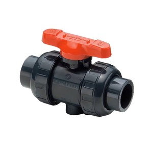 Robinet à bille Asahiav 20 mm 3/4 po à raccord JIS U PVC avec joint EPDM, commande manuelle pour acides et bases - Product Image 2