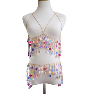 2024ชุดสายโซ่คาดอกเอวหลากสีอุปกรณ์เสริมแฟชั่นใหม่ - Product Image 4