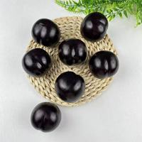 Zwarte Bryn Plum Kunstmatig Eco-vriendelijk Schuim Fruitmodel voor Thanksgiving, Terug naar School, Keuken, Huisdecoratie, Fotografie Props