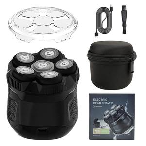 New Magnetic Head Electric Shaver with EVA Bag Fully Washed Bareheaded Hair with 6-Blades - Product Image 1