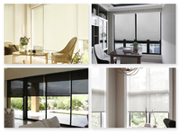 STARDECO haute qualité vision claire intérieur roller shade innovant sunscreen fabric 100% blackout sunscreen roller store