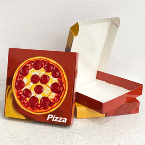 Scatola per <span class=keywords><strong>Pizza</strong></span> in Carta Kraft con Logo Personalizzato, Grado Alimentare, 8 10 12 14 15 16 Pollici, Scatola da Asporto in Cartone Ondulato per Imballaggio <span class=keywords><strong>Pizza</strong></span> - Product Image 2