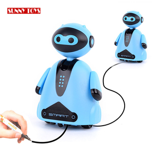 Enfants jouets éducatifs inductive intelligente dessiner <span class=keywords><strong>suiveur</strong></span> <span class=keywords><strong>de</strong></span> <span class=keywords><strong>ligne</strong></span> dessin <span class=keywords><strong>robot</strong></span> avec lumière led - Product Image 2