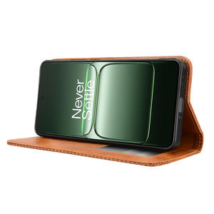 Funda de teléfono de cuero con patrón Retro con hebilla magnética para Oneplus ACE 5 Racing 5G - Product Image 4