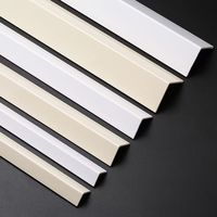 Moulures murales en PVC |   Profil d'angle ignifuge pour panneau mural et décoration de bordure de poutre en faux bois