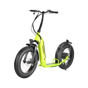 wholesale 20inch Big Tyres folding 30-50km range 500w motor Full suspension electric scooter with 150kg Max load