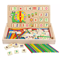 Caja de ordenador Digital Montessori multifunción, juguetes educativos de madera para matemáticas