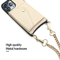 Étui de téléphone à bandoulière de production en usine étui de téléphone à bandoulière en cuir et pochette étui de téléphone en cuir personnalisé