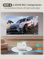 Proyektor P21 Native 1080P Beamer Smart Android 13 WiFi 6 BT 5.4 350 Lumens Auto Focus Keystone Proyektor 4K Home Cinema