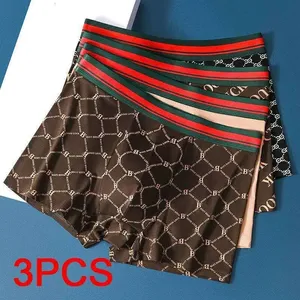 Men's Breathable <b>Boxers</b> & Briefs Underwear 100% Bamboo Fiber Eco-Friendly Anti-Bacterial <b>Novelty</b> Floral Pattern - Product Image 3