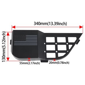 2-Pack Compatible with 2018-2025 Rear Door Storage Boxes <b>Metal</b> <b>Shelf</b> for Storage Box Ac - Product Image 4