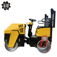 Compacteur routier vibrant hydraulique 3 tonnes à double tambour, compacteur de sol à double tambour essence/diesel