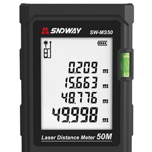 Télémètre laser Sndway 50M, outil de mesure numérique pour usage intérieur et extérieur - Product Image 1