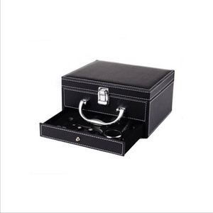 Novelty Design Double Layer Wine Bottle <b>Opener</b> Set With Leather Box - Product Image 5