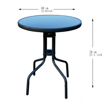 Ensemble de table et de chaises de bistrot pliantes en rotin multifonctionnelles au design moderne pour balcon extérieur, utilisation en jardin ou café