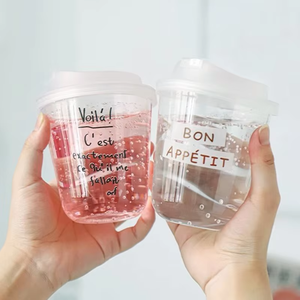 커스텀 로고 10-18oz 둥근 바닥 투명 PET 플라스틱 컵, 파티용 아이스 커피 및 커피용, 뚜껑 포함 - Product Image 2