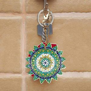 Diamond Painting 5D Diamond Painting Kit Keychain 5Pcs DIY Handmade Full Diamond Painting Decorative Accessories Mandala Flower Crafts